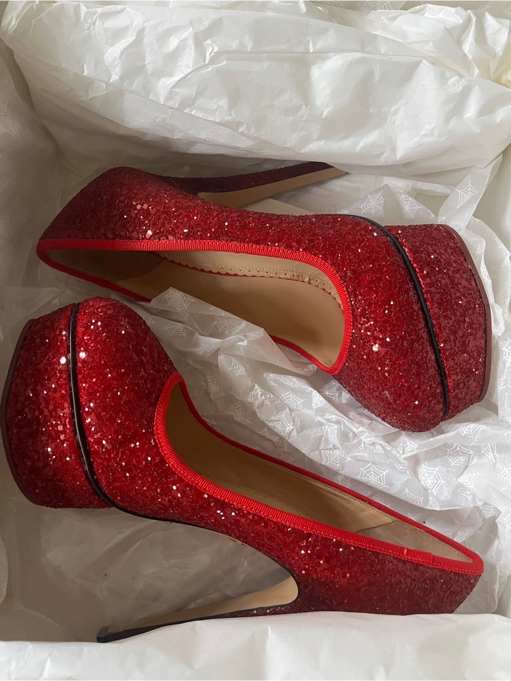 Charlotte Olympia Priscilla Platform Heels Size 35 NIB